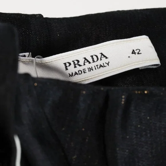 Prada 2009 Black Large Satin Bow Skirt - Picture 7 of 12